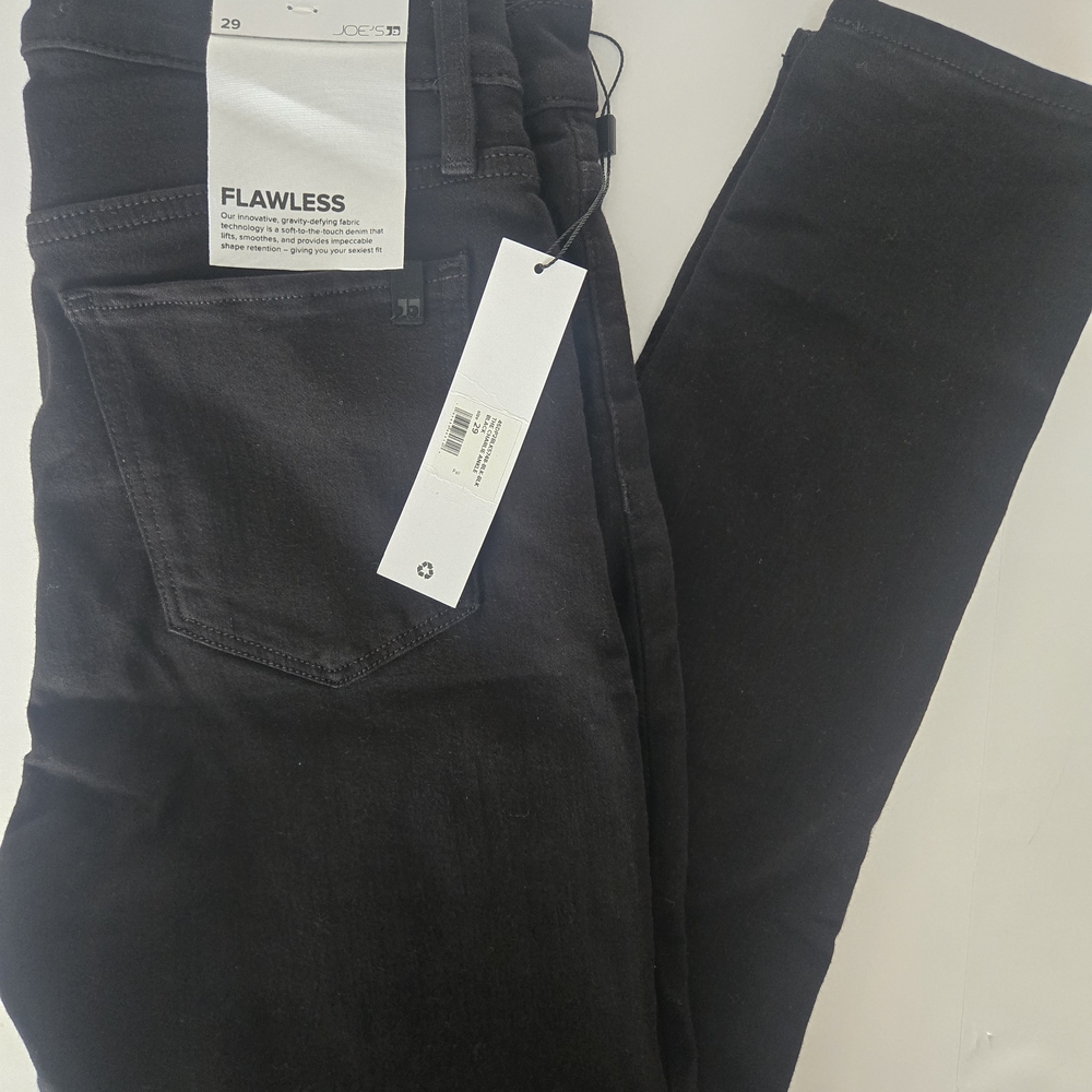WOMENS NWT Joe’s Jeans The Charlie High Rise Skinny Ankle Flawless Black 29